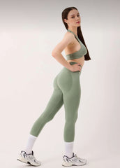 Amara Seamless Spor Tayt Yeşil