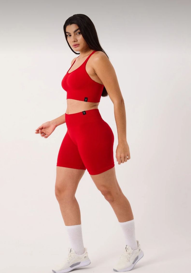 Sally Yüksek Bel Esnek ve Toparlayıcı Seamless Spor Şort