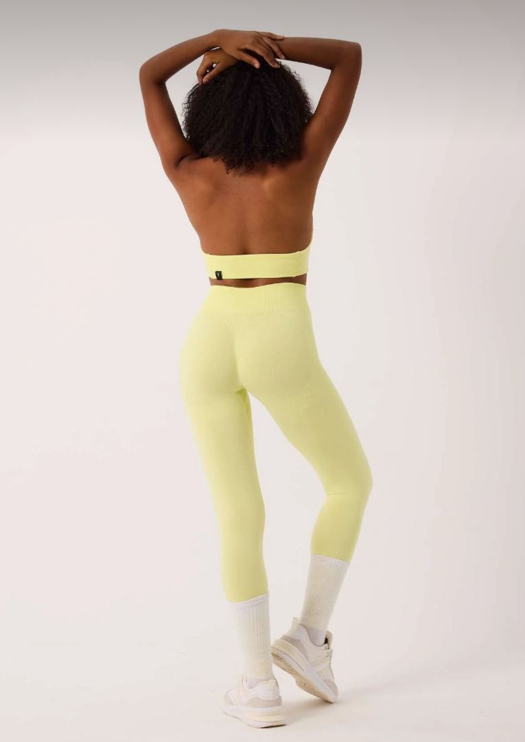 Amara Seamless Spor Şort Sarı
