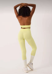 Amara Seamless Spor Şort Sarı