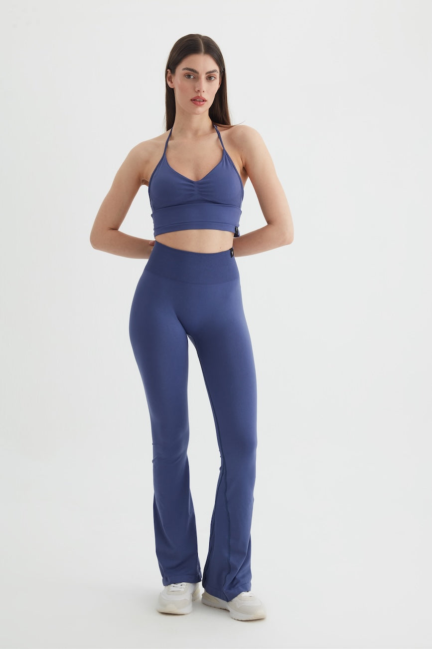 Vistara Seamless İspanyol Paça Tayt  Mor