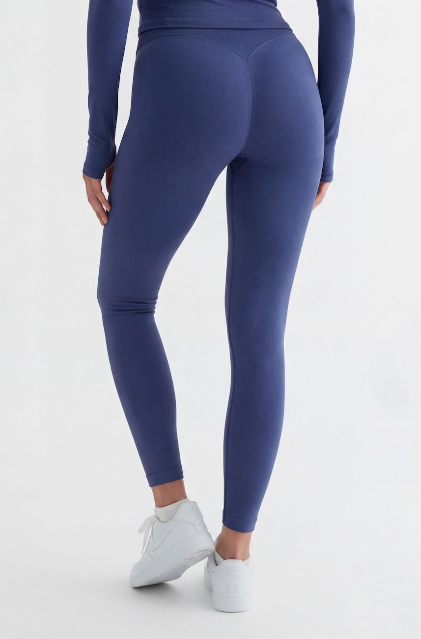 Vistara Seamless Yüksek Bel Toparlayıcı Kadın Spor Taytı Mor