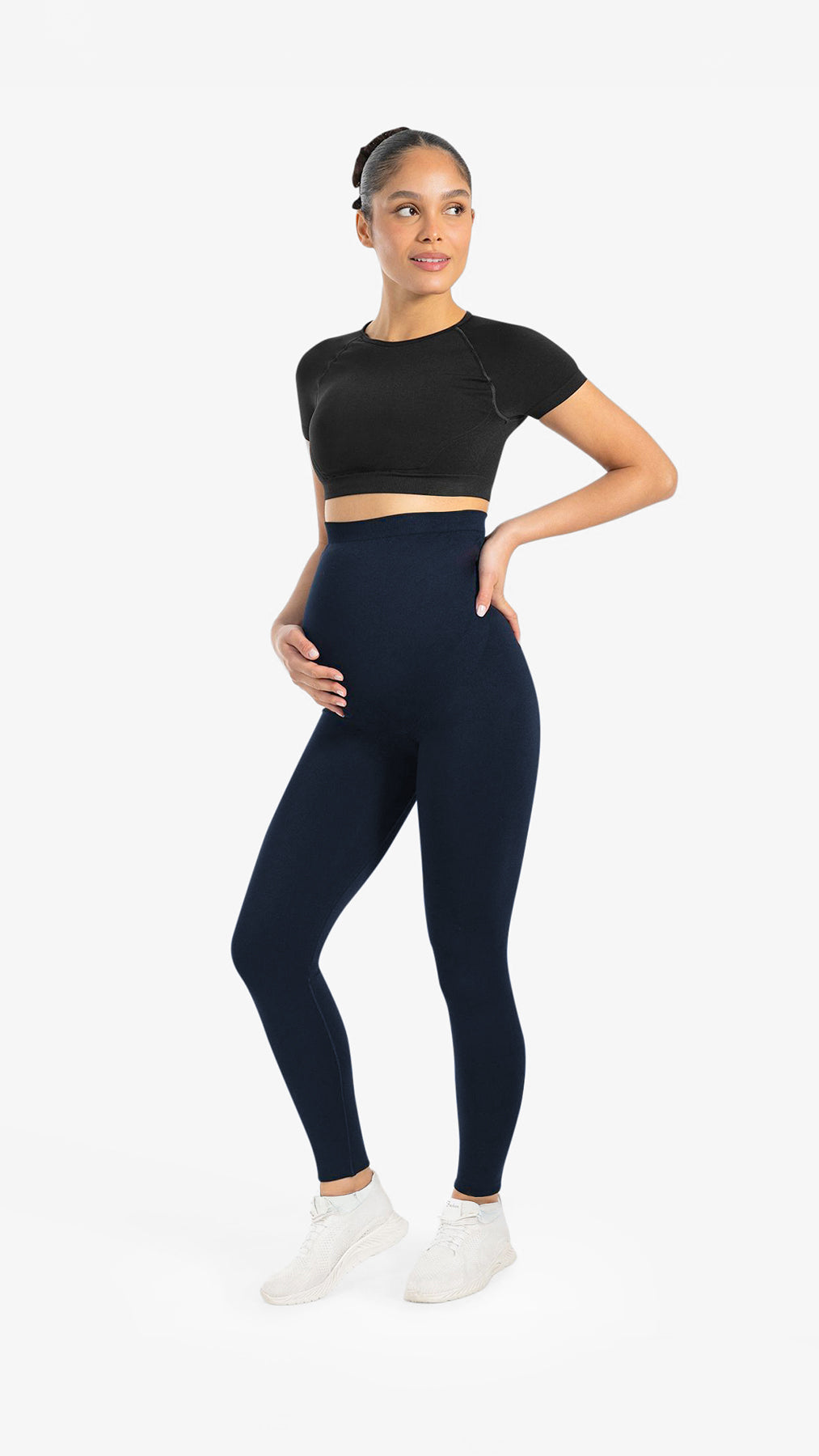 BLOOMAR Karın Destekli Seamless Hamile Taytı Lacivert