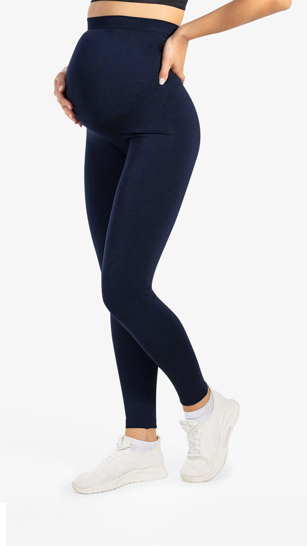 BLOOMAR Karın Destekli Seamless Hamile Taytı Lacivert