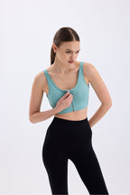 Fermuarlı Sporcu Büstiyeri