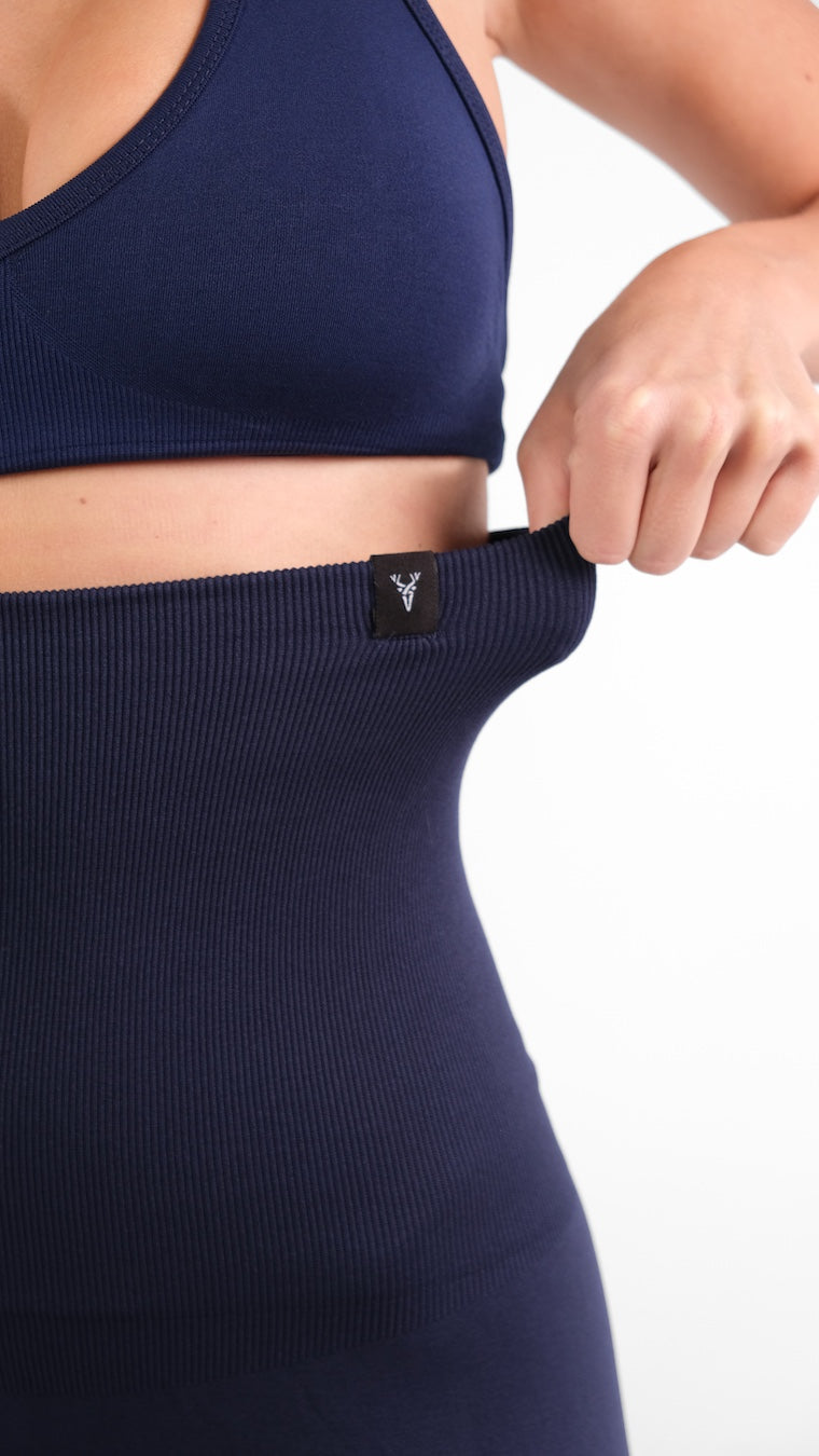 Sculpt Yüksek Bel Korseli Spor Tayt Lacivert