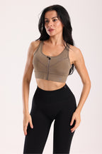 Fermuarlı Sporcu Büstiyeri